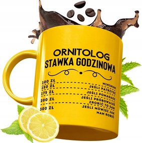 Prémium Arany Bögre Ornitológusnak Ajándék Nyomtatott Fotóval