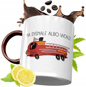 Bordó Bögre Tűzoltónak Születésnapi Ajándék fényképes nyomattal