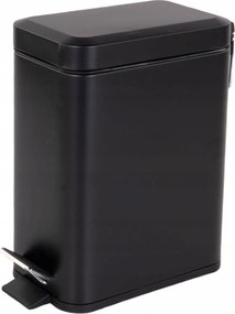 Szemeteskosár Keskeny Fürdőszobai Szemetes 5L fekete Fürdőszobai Szemetes