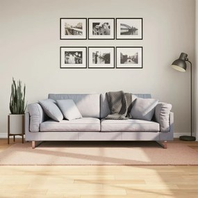 HUARTE púderszínű rövid szálú puha és mosható szőnyeg 100x200cm