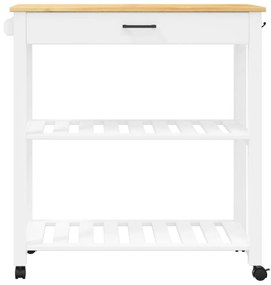 MONZA tömör fenyőfa konyhai kocsi 84 x 40 x 90 cm