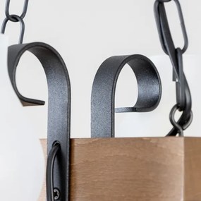 Brilagi - Csillár láncon QUEEN 2xE14/40W/230V bükkfa/dió