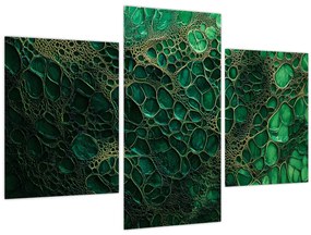 Kép - Zöld mikroszkópos kép (90x60 cm)