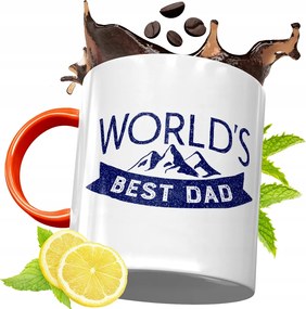 Narancssárga Bögre Apák Napjára Ajándék fényképes nyomtatással