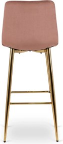 Bárszék rózsaszín bársony, ARIEL