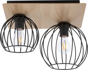 SIGMA LIGHTING 32358 CYBER Vintage Mennyezeti Lámpák Fekete, Tölgy E27 IP20