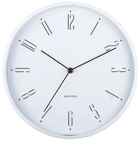 Karlsson 5988WH design falióra, fehér, átmérő 30cm