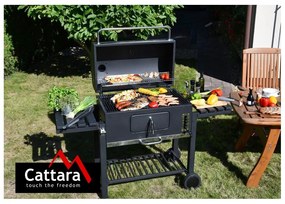Royal Grande XXL fekete faszenes grillsütő - Cattara