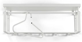 Fehér fém fali fogas polccal Rex – Spinder Design