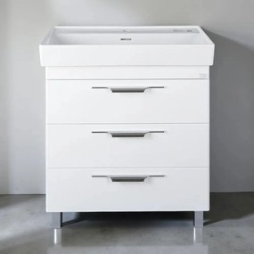 TMP TRIO 60 álló fürdőszobabútor - CeraStyle SHARP - 37100 mosdóval - 60 x 48 cm