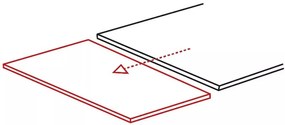 Diuna bővíthető kerámia étkezőasztal matt fehér 160-240 cm
