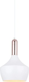 Italux modern skandináv függeszték ophelia fehér réz itxmdm-3028/1 w+cop