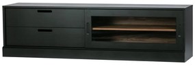 Fekete borovi fenyő TV-állvány 180x50 cm James – WOOOD
