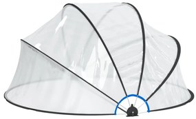 kerek PVC medencekupola 315 x 158 cm