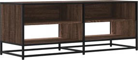 vidaXL barna tölgy színű szerelt fa és fém TV-szekrény 120,5x40x46 cm