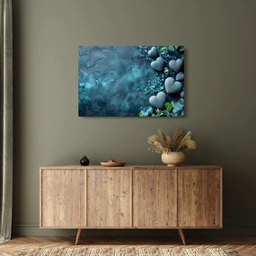 Kép - Szív alakú kövek (90x60 cm)