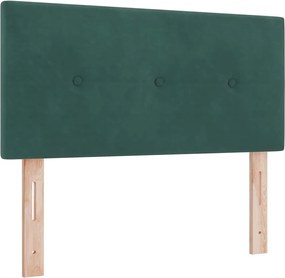 vidaXL Fejtámla Sötétzöld 90 cm Bársony