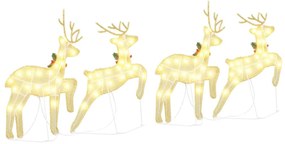 LED rénszarvasok 4 pcs Arany szövet