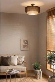Brilagi - LED felületre szerelhető csillár BOHO ECO 1xE27/10W/230V Ø 40 cm barna/krémszínű