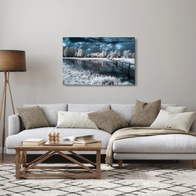 Kép - Fagyott táj (90x60 cm)