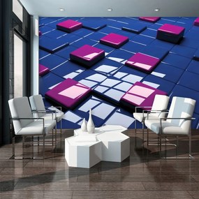 Fotótapéta - 3D fényes kockák (152,5x104 cm)
