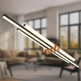 Brilo - TINKA LED mennyezeti lámpatest 30W/230V 3000K fekete