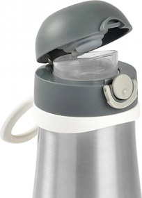 Béaba Rozsdamentes Acél Palack + Fogantyú - 350 ml - Sötétszürke -