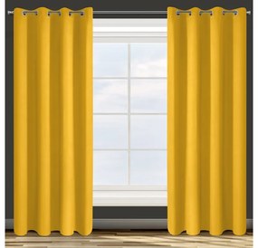 Parisa sötétítő függöny Mustársárga 135x250 cm