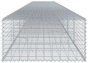 horganyzott vas gabion kosár fedéllel 800 x 100 x 50 cm