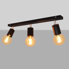 Spotlámpa TUNE 3xE27/20W/230V fekete