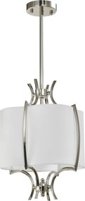 Cosmolight glamour modern függeszték faro fehér nikkel cosp01039ni-wh