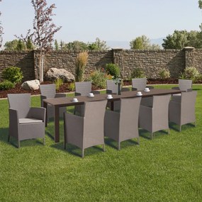 Juowa 10 személyes kerti bútor garnitúra szett