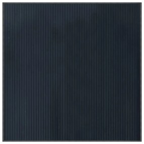 szürke bambusz négyzet alakú szőnyeg 100 x 100 cm