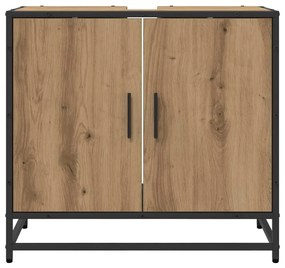 Fürdőszobai mosdószekrény kézműves tölgy 65 x 33 x 60 cm