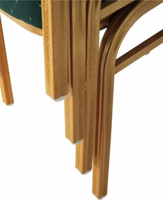 Rákásolható szék, zöld/arany festés, ZINA 3 NEW