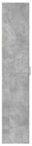 Betonszürke szerelt fa magasszekrény 60 x 35 x 180 cm