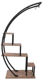 Virágállvány GARDEN 180x85 cm barna/fekete