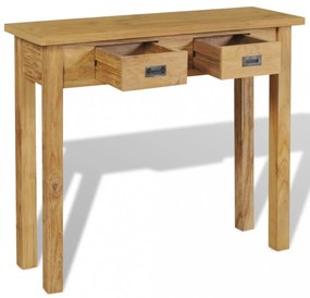 tömör tíkfa konzolasztal 90 x 30 x 80 cm
