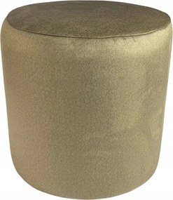 Kerek puff meleg velúr Bézs könnyen tisztítható, lángálló