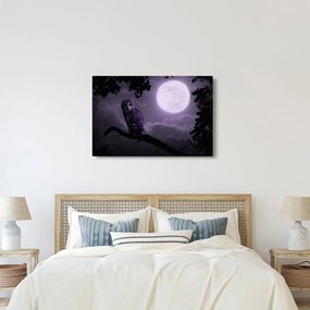 Kép - Éjjeli bagoly, lila (90x60 cm)
