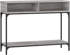 vidaXL szürke sonoma színű szerelt fa konzolasztal 100 x 30,5 x 75 cm