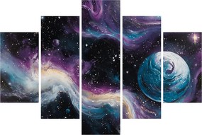 Kép - Festett univerzum (150x105 cm)