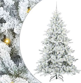 vidaXL Műanyag Hajtogatós Karácsonyfa Fehér 180 cm PVC és Acél