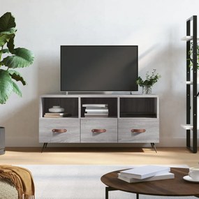 szürke sonoma színű szerelt fa TV-szekrény 102 x 36 x 50 cm