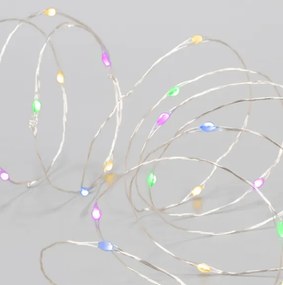 LED fényfüzér 3 x 40 LED színes időzítős beltéri 4 m