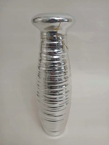 Elegáns Isabell váza kerámia fedél ezüst szabálytalan modern