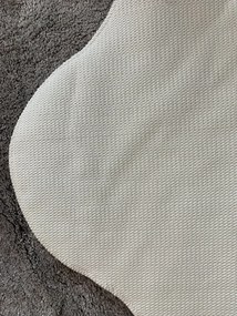 Vajpuha ovális shaggy sebano Szürke (Grey) 80x150