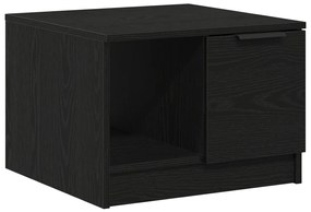 Kávézóasztal Fekete tölgy 50x50x36 cm Műszaki fa