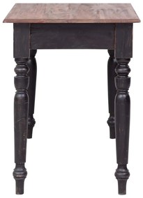 vidaXL tömör mahagóni fa íróasztal 3 fiókkal 117 x 57 x 75 cm