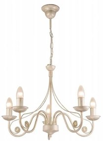 Lamkur Csillár láncon DONATO 5xE14/40W/230V LM 5.29 BIAŁY